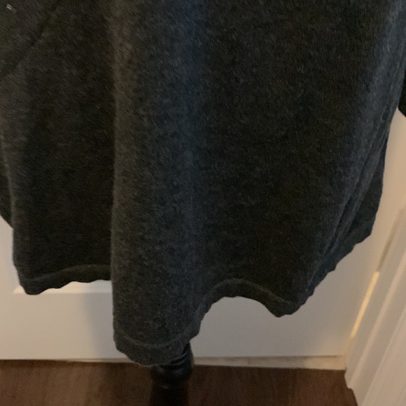 Woman’s dark grey sweater with twist v neckline. - Picture 5 of 8